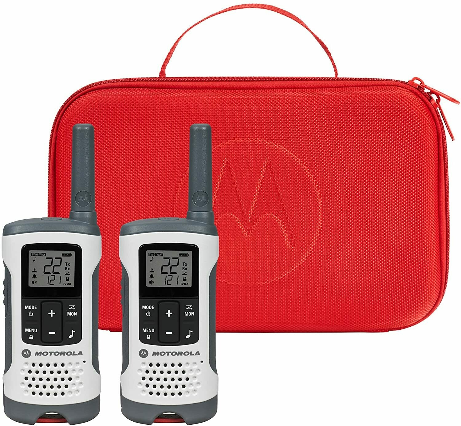 Motorola Talkabout T280 - Radio bidireccional recargable, color blanco