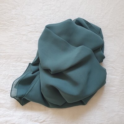 Green folded stitch Hijab