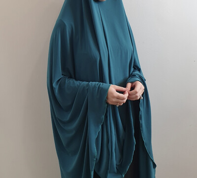 Jilbab in turquoise 