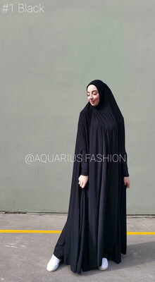 Floor Length Jilbab Black