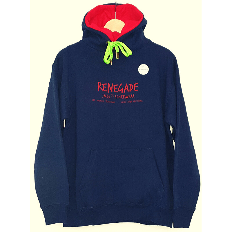 Hoody - RENEGADE - blau/rot - M