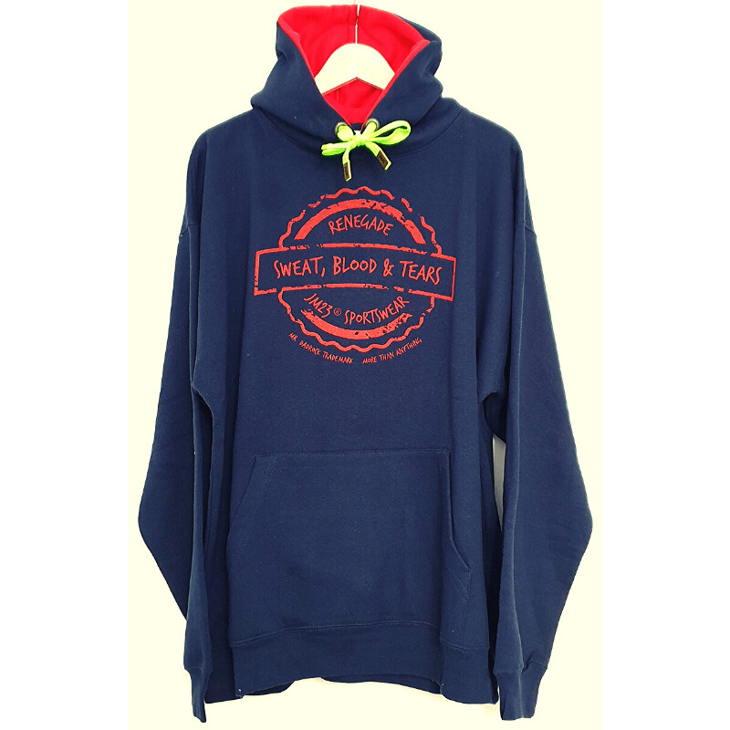 Hoody - RENEGADE - blau/rot - L-XL
