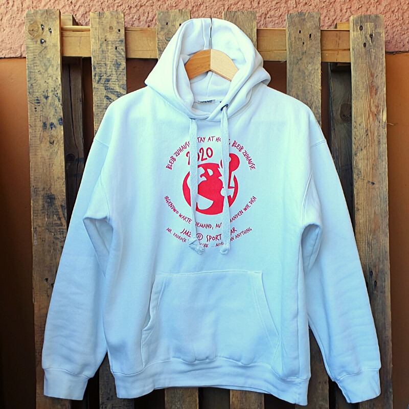 Hoody - STAY AT HOME - weiß - S-XXL