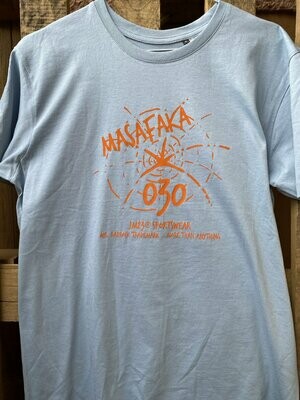 T-Shirt - MASAFAKA - frogeblue/orange - S-XXL nur Frontdruck