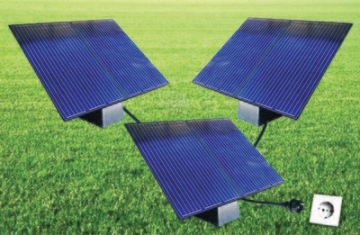 TRIO modules Plug & Play composé de 3 unités, soit 6 panneaux Solaires Photovoltaïques | Centrale solaire livrée prête à produire.