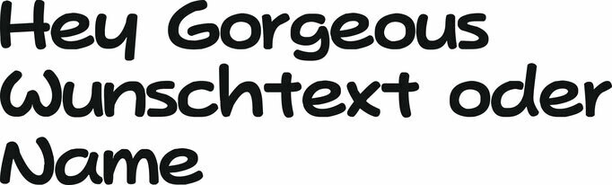 Druck Schriftzug