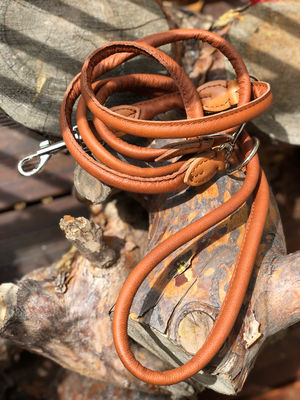 Zugstophalsand Nappaleder, Farbe: cognac, Größe: 50cm