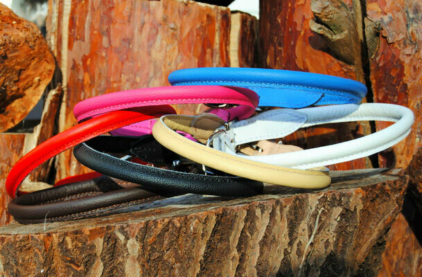 Halsband rund aus Nappaleder Showhalsband