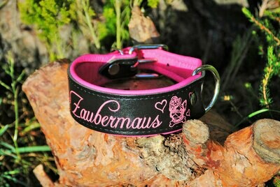 Lederhalsband mit Gravur