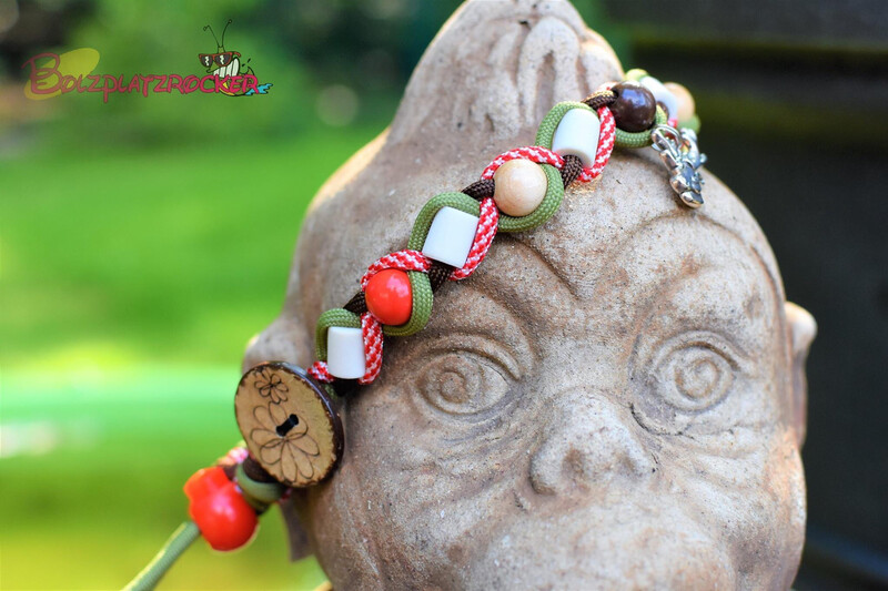 EM-Kette Candy cane/ EM-Keramikketten / EM-Keramik Halsband gegen Zecken