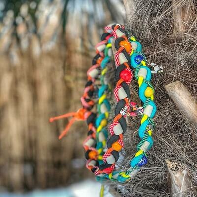 EM-Kette colori primaverili / EM-Keramikketten / EM-Keramik Halsband gegen Zecken