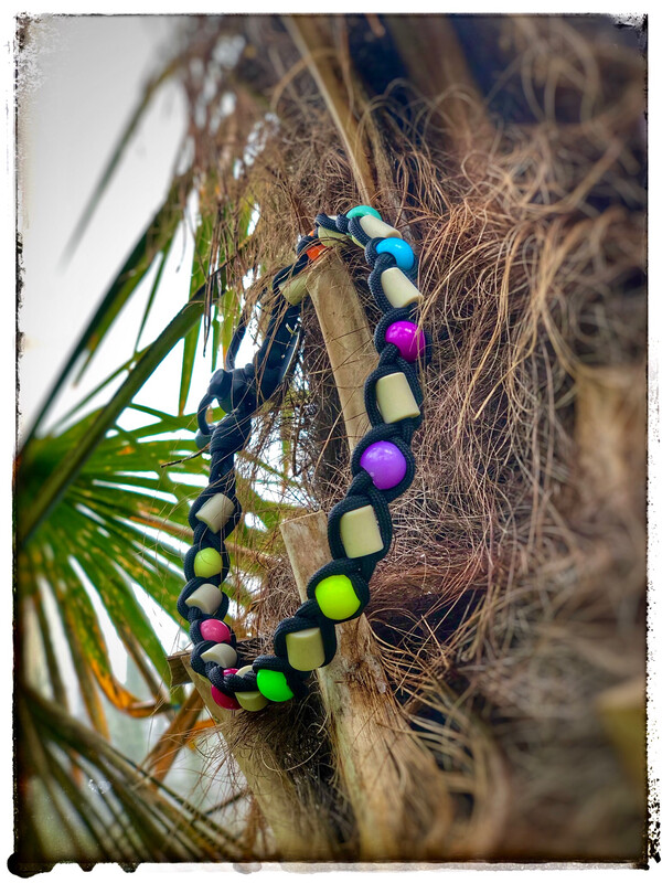 EM-Kette Kunterbunt/ EM-Keramikketten / EM-Keramik Halsband gegen Zecken