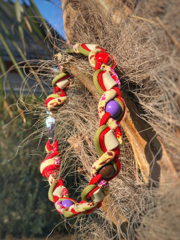 EM-Kette Fiona red / EM-Keramikketten / EM-Keramik Halsband gegen Zecken