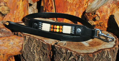 Lederhalsband Indian Dox Colours black Indianer Style