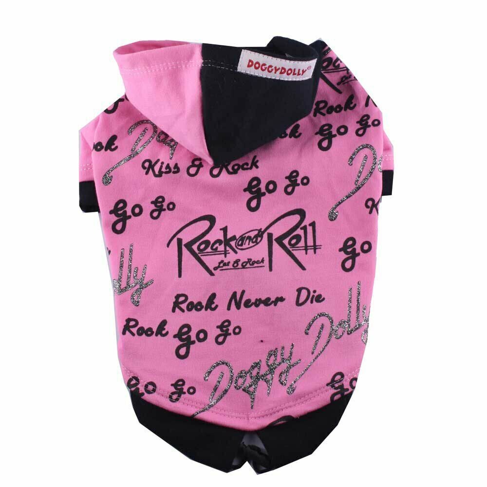Hunde-Sweatshirt Doggydolly ROCK pink  grau XL AUSLAUFARTIKEL