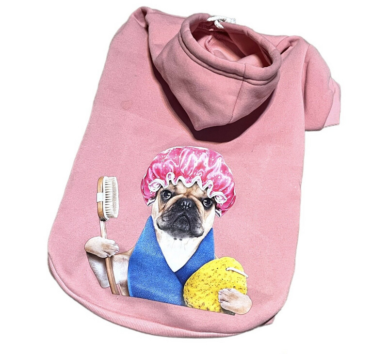 ​Hoodie XXL mit Druck rosa