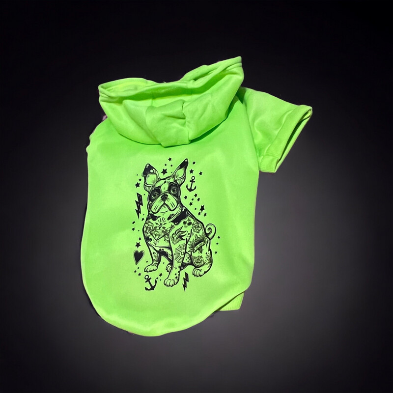 ​Hoodie 2XL mit Druck bunt 