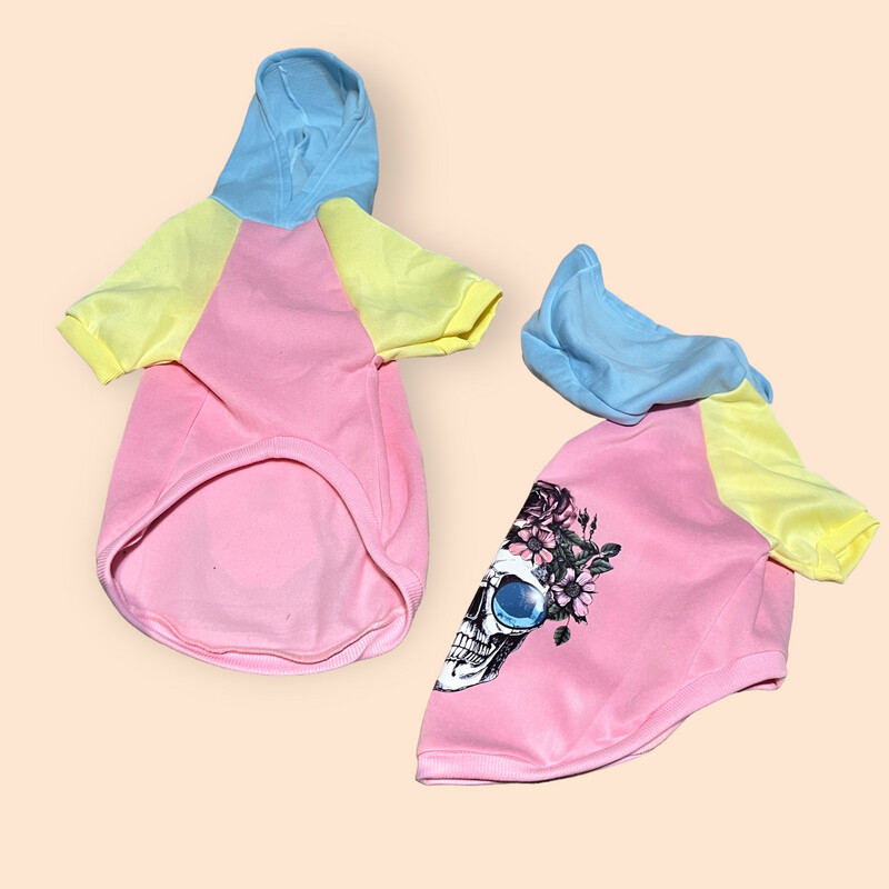 ​Hoodie 2XL mit Druck bunt 