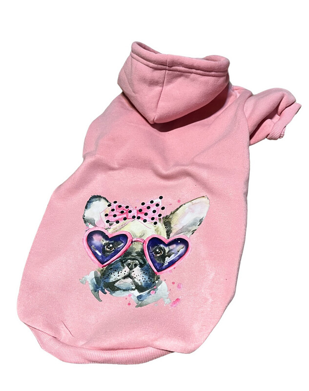​Hoodie XXL mit Druck rosa