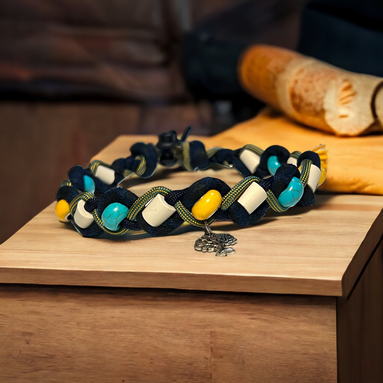 EM- Keramikkette gegen Zecken für einen Halsumfang von ca. 34-38cm