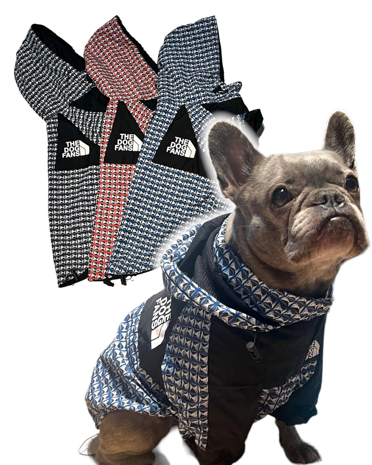 Hundejacke  wind- und feuchtigkeitsabweisend mit Klettverschluss