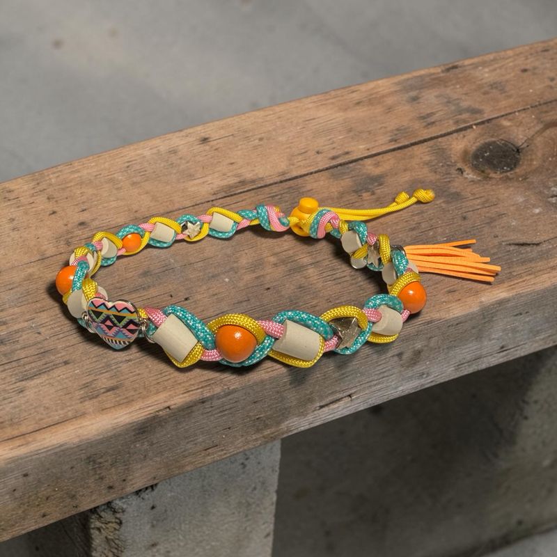 EM- Keramikkette mit Kordelstopper gegen Zecken für einen Halsumfang von ca. 36-41cm