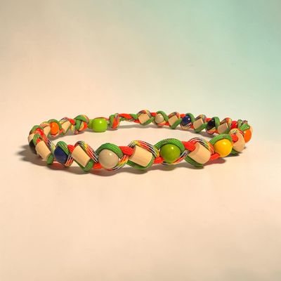 EM-Kette Hippie Paracord / EM-Keramikketten / EM-Keramik Halsband gegen Zecken