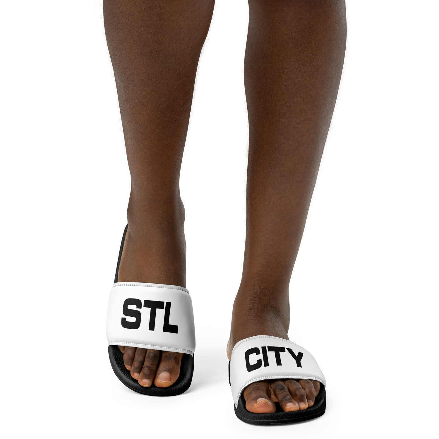 STL CITY Women's slides, Color: Black, Size: 5.5