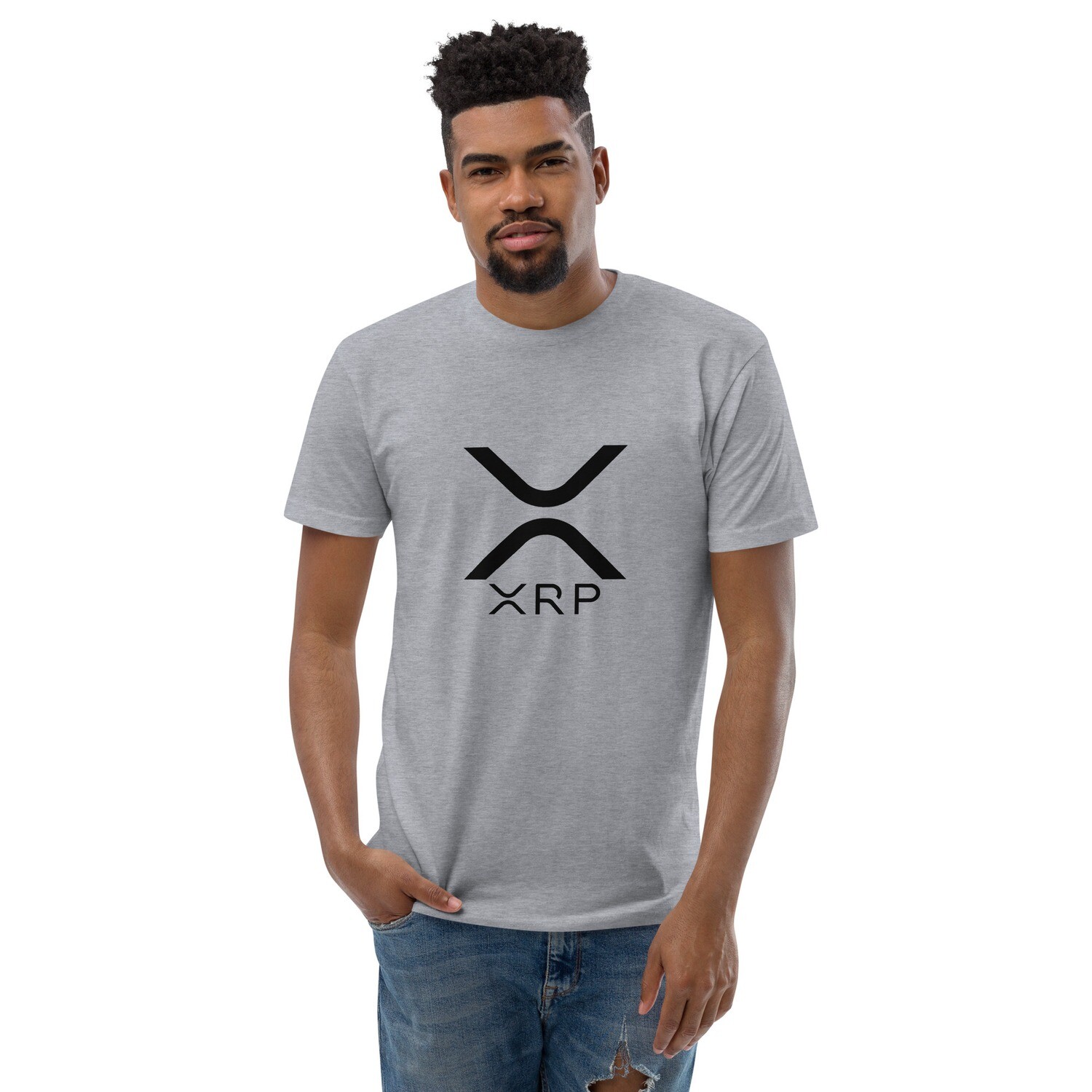 Short Sleeve T-shirt, Color: Heather Grey, Size: XS