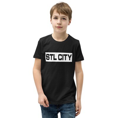 STL CITY Black Youth Short Sleeve T-Shirt