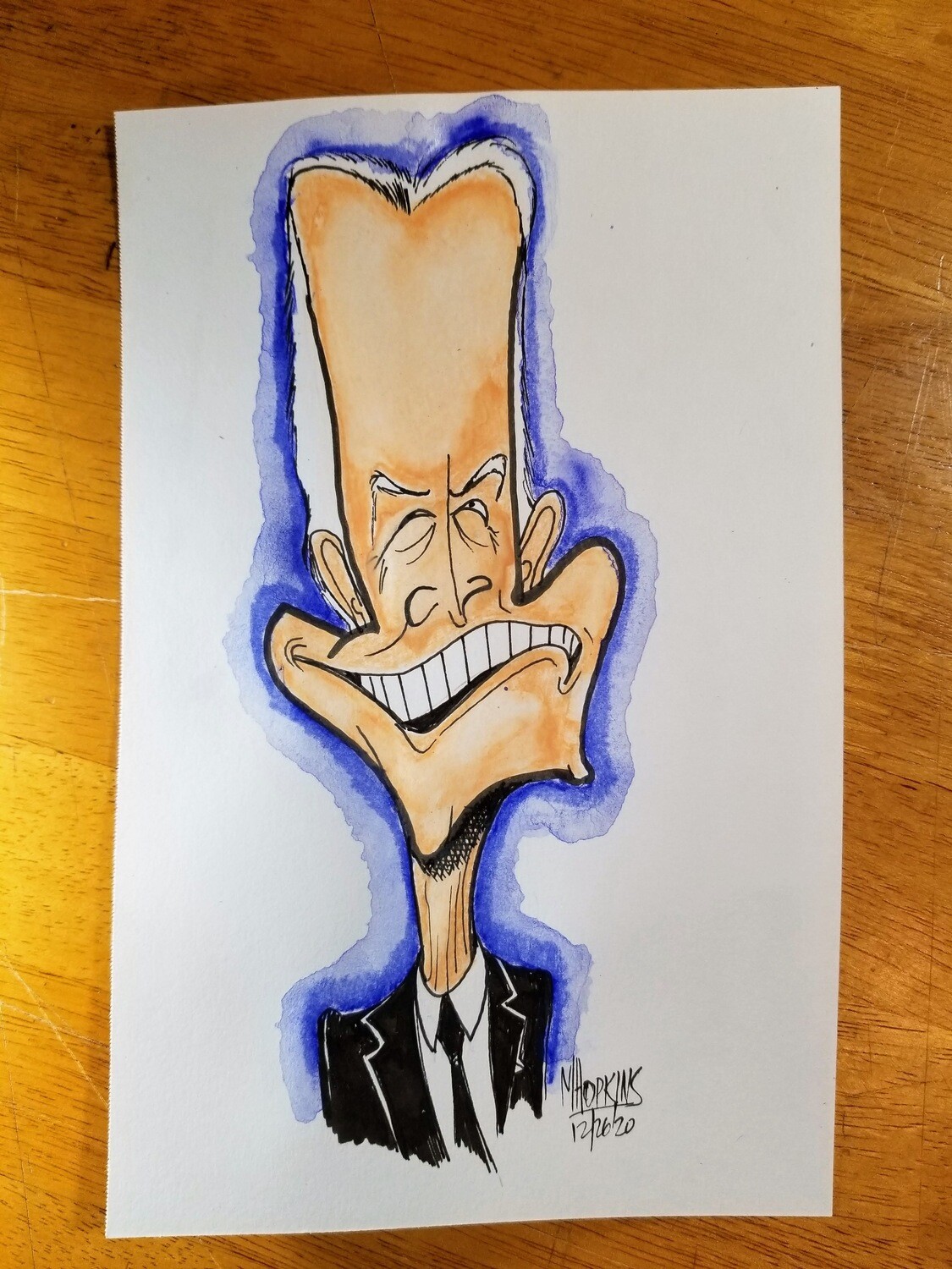 President Biden Original "Quick" Caricature by Michael Hopkins