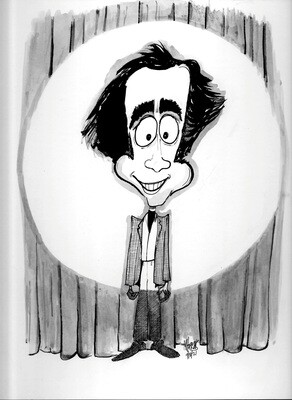 Andy - Original Drawing -13"× 16" Pen and Ink Caricature by Michael Hopkins.