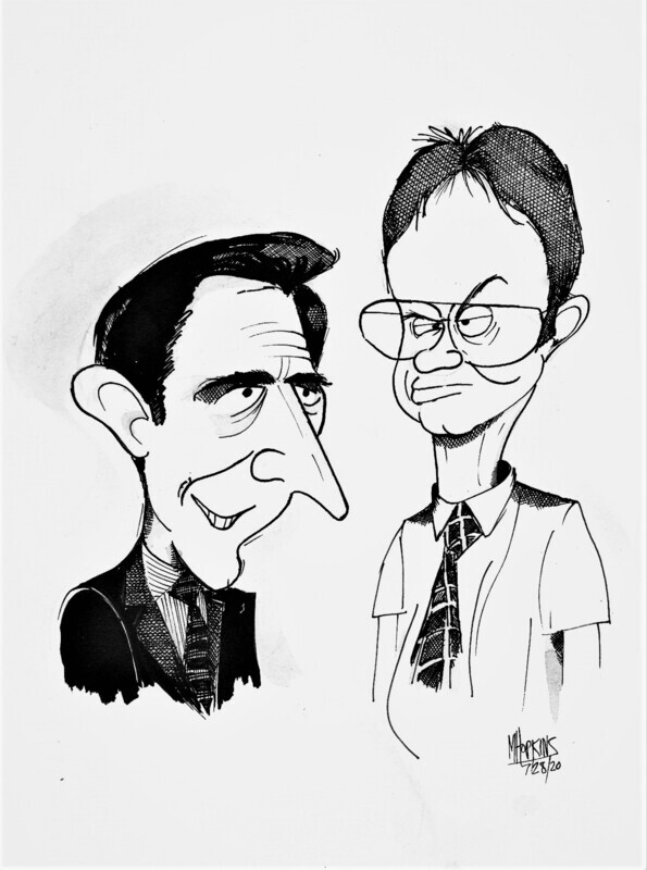 Michael and Dwight - Limited Edition Signed Prints - $150