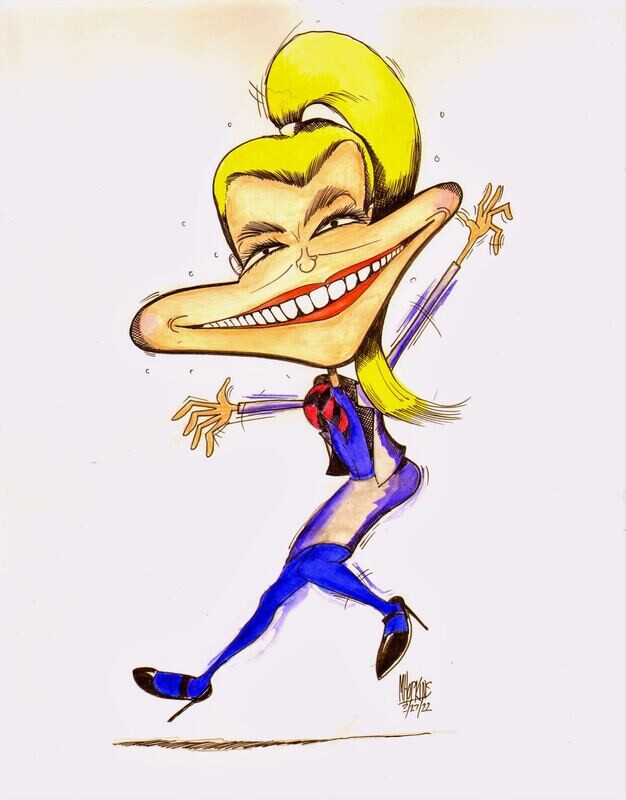 Flight Attendant - Original Drawing