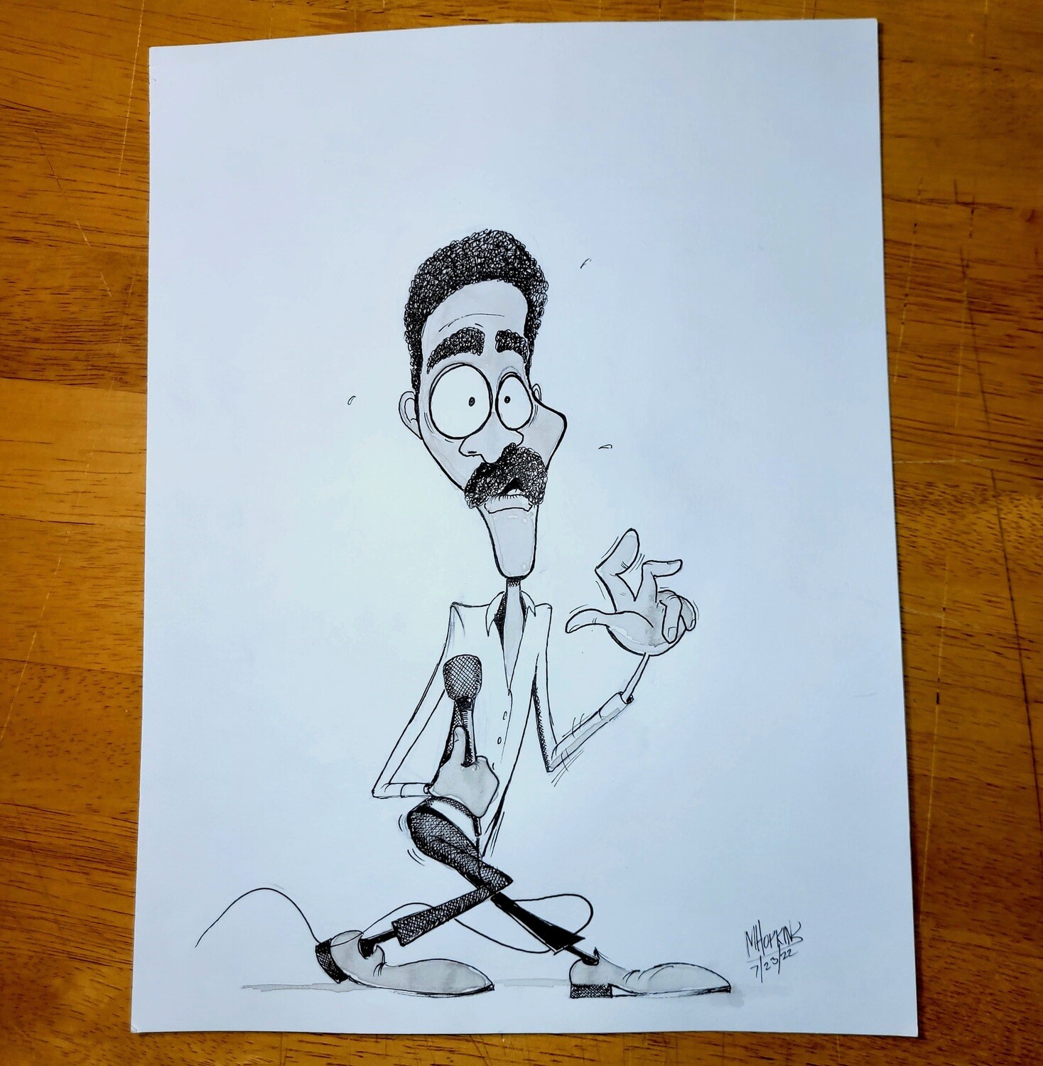 Richard Pryor - Original 9"x12" Pen & Ink Caricature