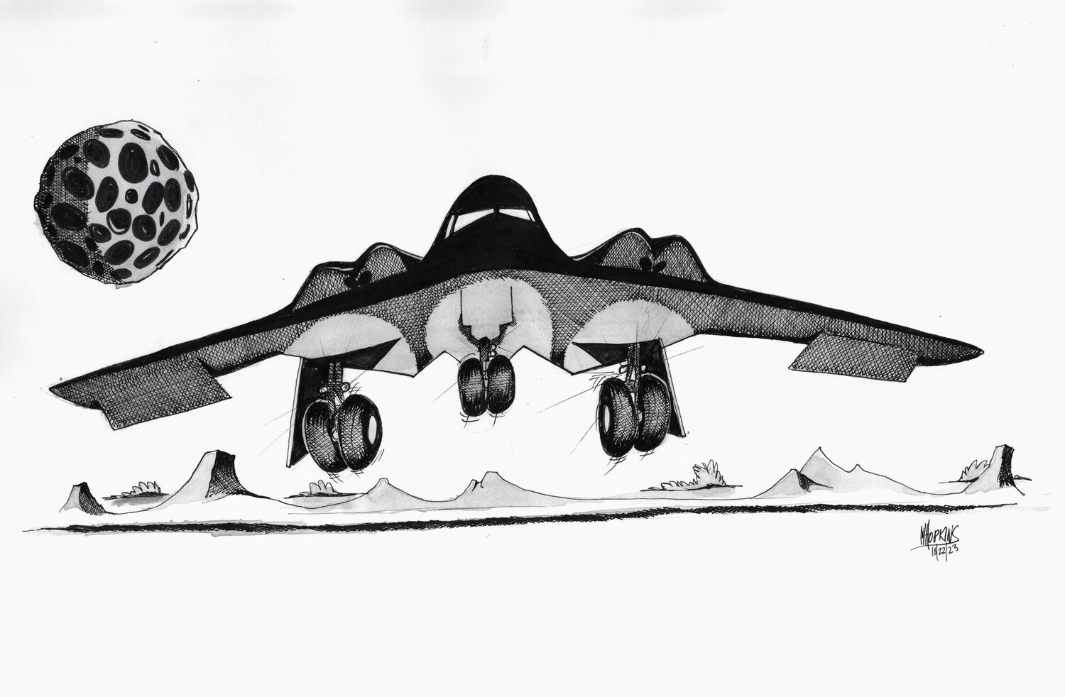 Somewhere in the Nevada Desert  - Limited Edition Signed Prints - $60