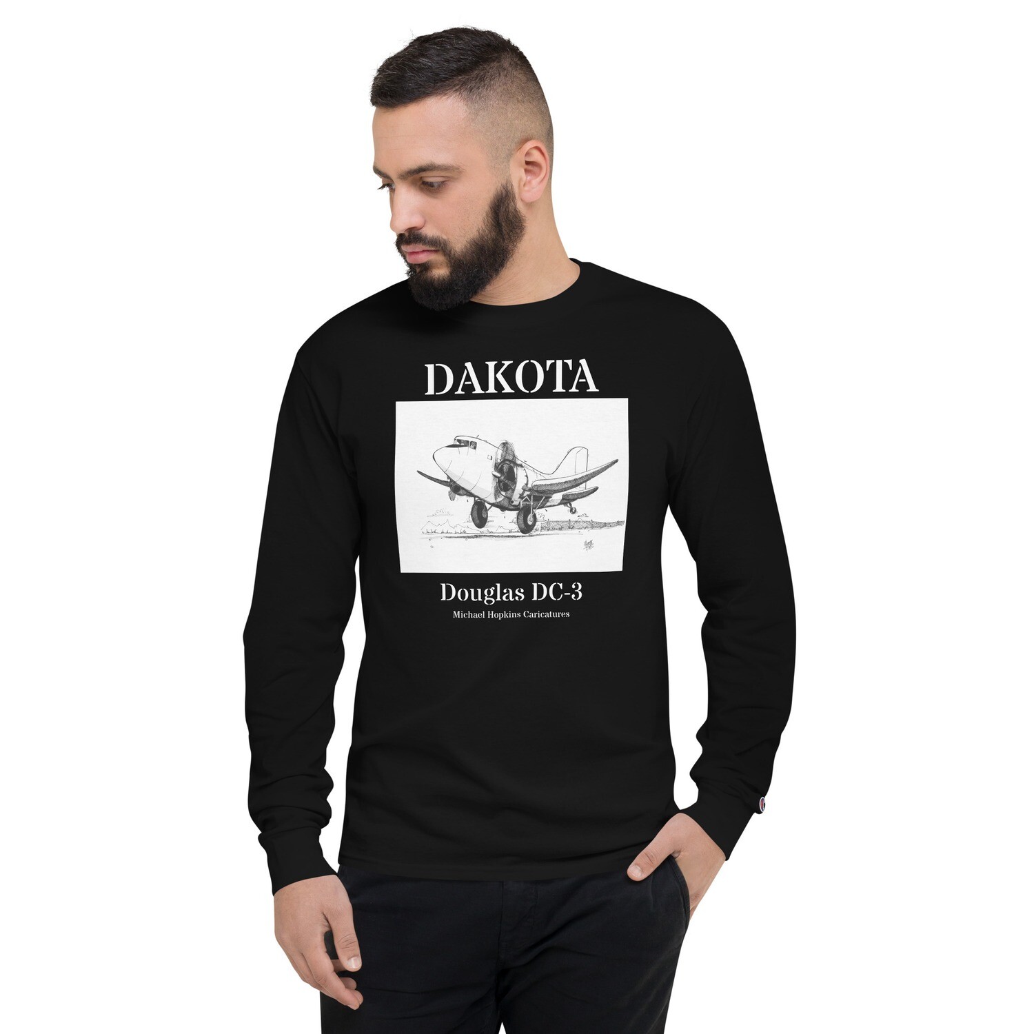 Dakota DC-3 -Men's Champion Long Sleeve Shirt