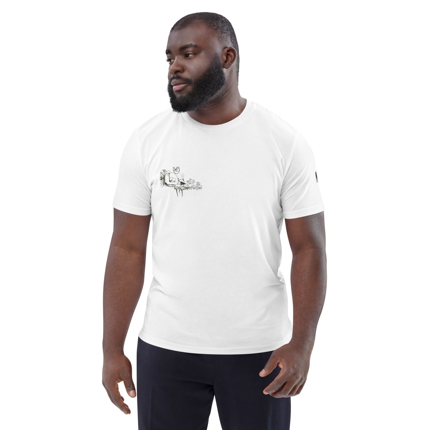 Cosmic Fowl! by Michael Hopkins Unisex organic cotton t-shirt