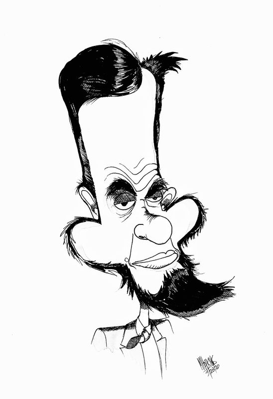 Honest Abe - Signed Original 8 1/2"x 11" Caricature *One of a Kind - Reproductions will not be authorized by Michael Hopkins