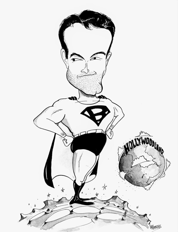 Hollywoodland  -  Signed Original 10 1/2"x 14" Pen &amp; Ink Caricature *One of a Kind - Reproductions will not be authorized by Michael Hopkins