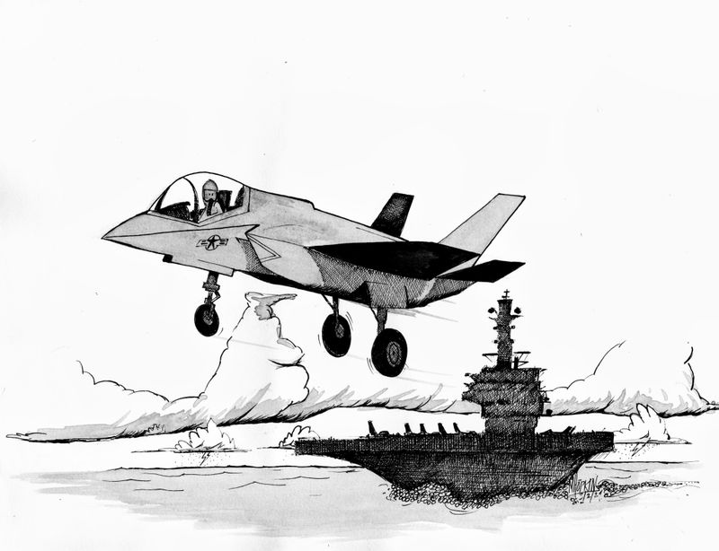 Lockheed Martin F-35C Lightning II - Original Drawing