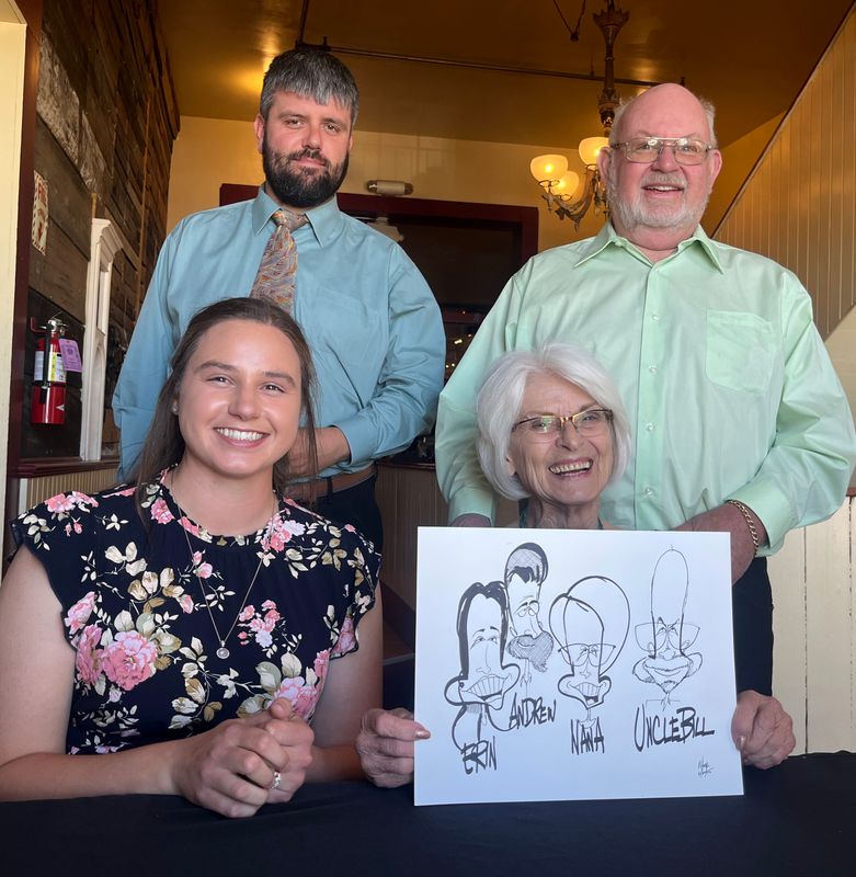 See Yourself as a Cartoon Caricature - 4 People