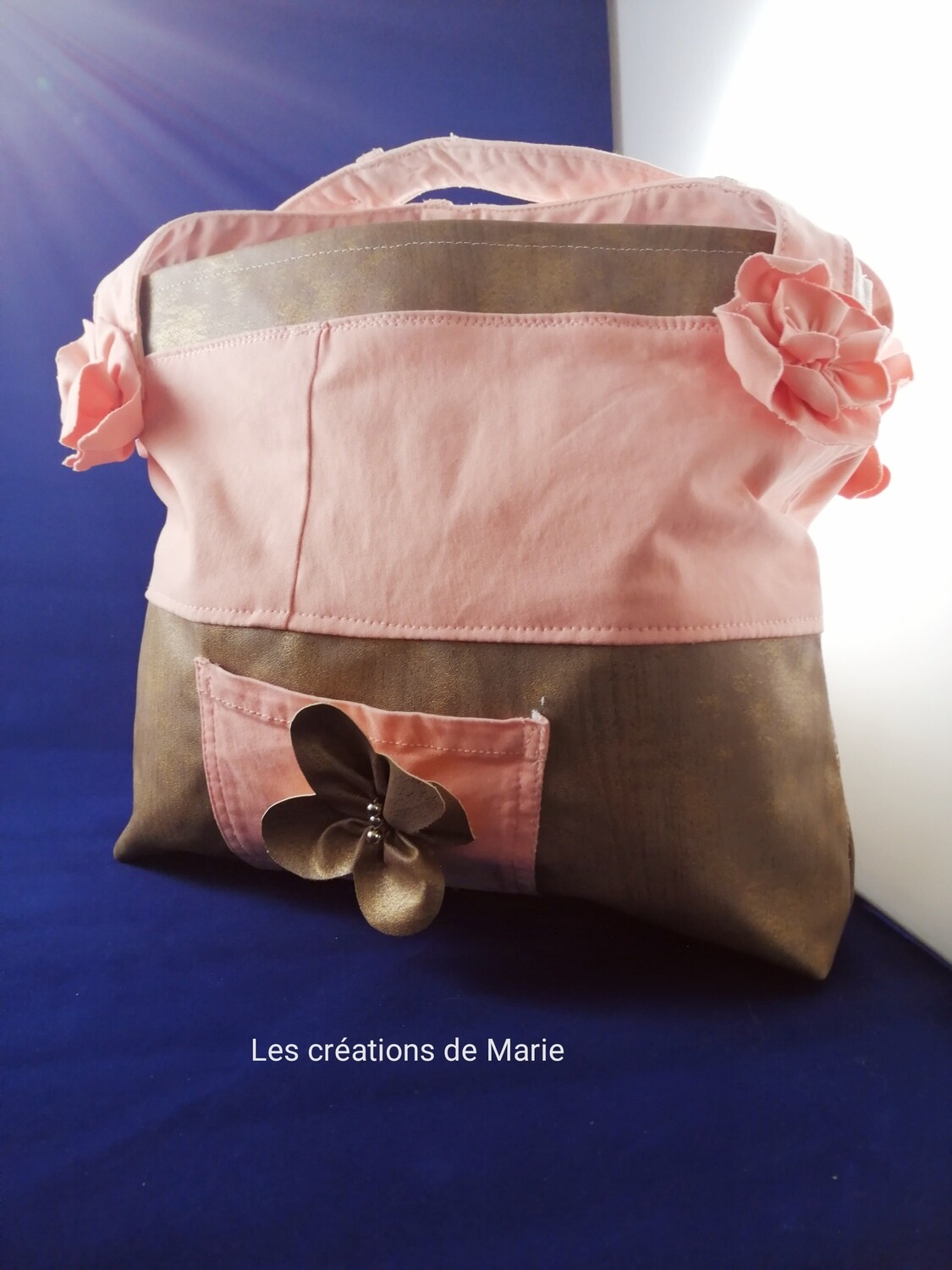 Sac rose et or
