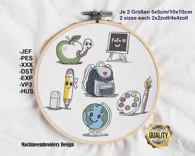 Stickdateien – Vorschule/Schule & Einschulung (Mini-Serie)