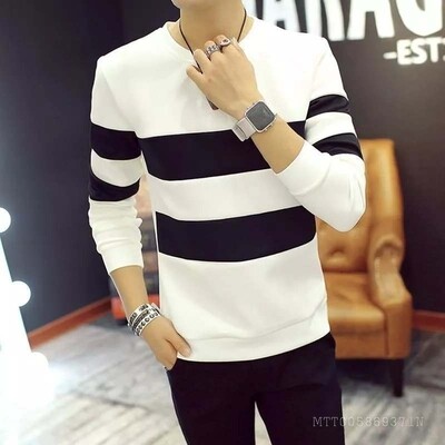 Smartees Men&#39;s White Color Full Sleeve Tshirt