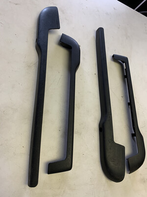 Black Seat Rail Covers