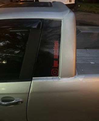 Customized Social Media Decals - Price WILL VARY - pictures for example only :)