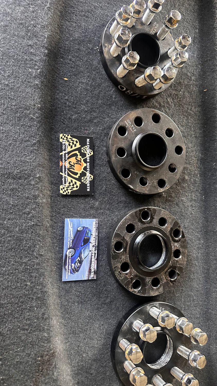 5x100 &amp; 5/112 15mm spacers with hardware