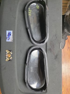 MK4 golf headlight glass lenses with black housing