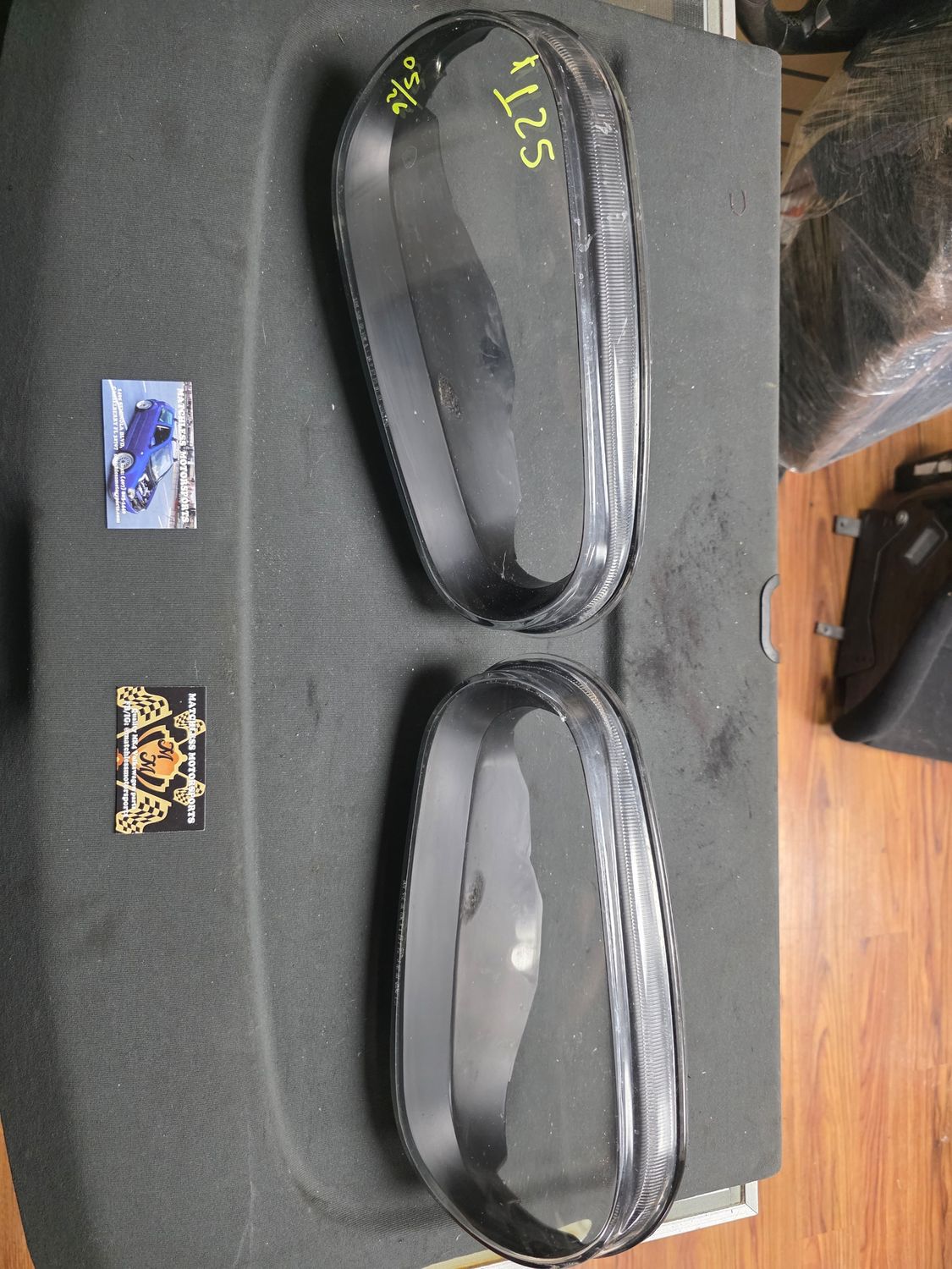 MK4 golf headlight glass lenses with black housing